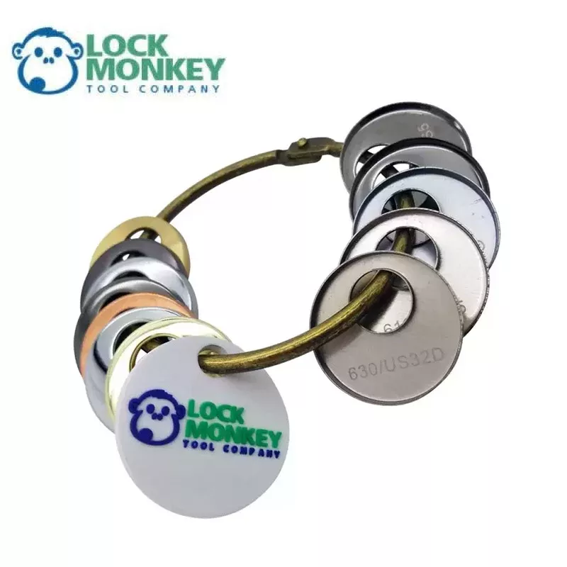 12 Piece Sample Pack of 3/4″ Hardware Finish Rings (MK350) (LOCK MONKEY)