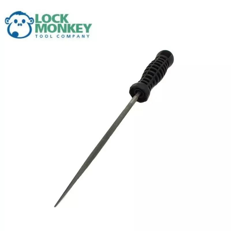 6" Round Impressioning File Cut with Handle - Cut #2 (MK712) (LOCK MONKEY)