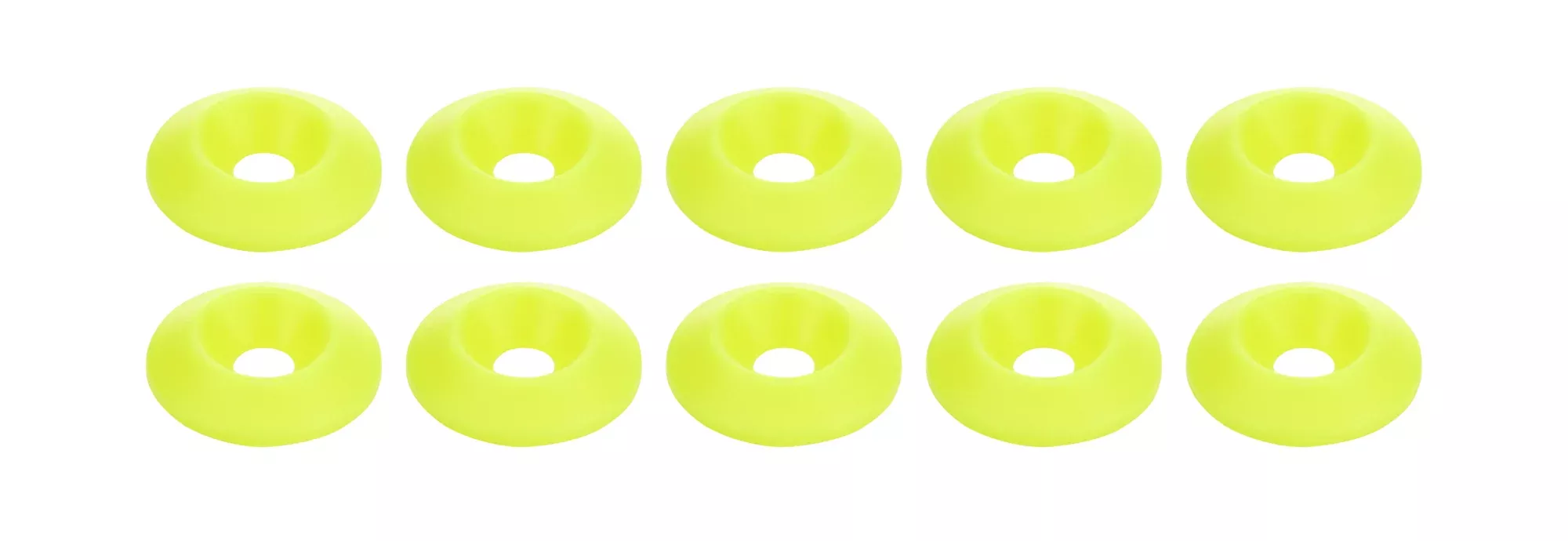 Allstar Performance - Countersunk Washer Fluorescent Yellow 10pk