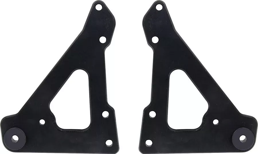 Allstar Performance - Front Engine Plate 2pc w/ Bushings Black