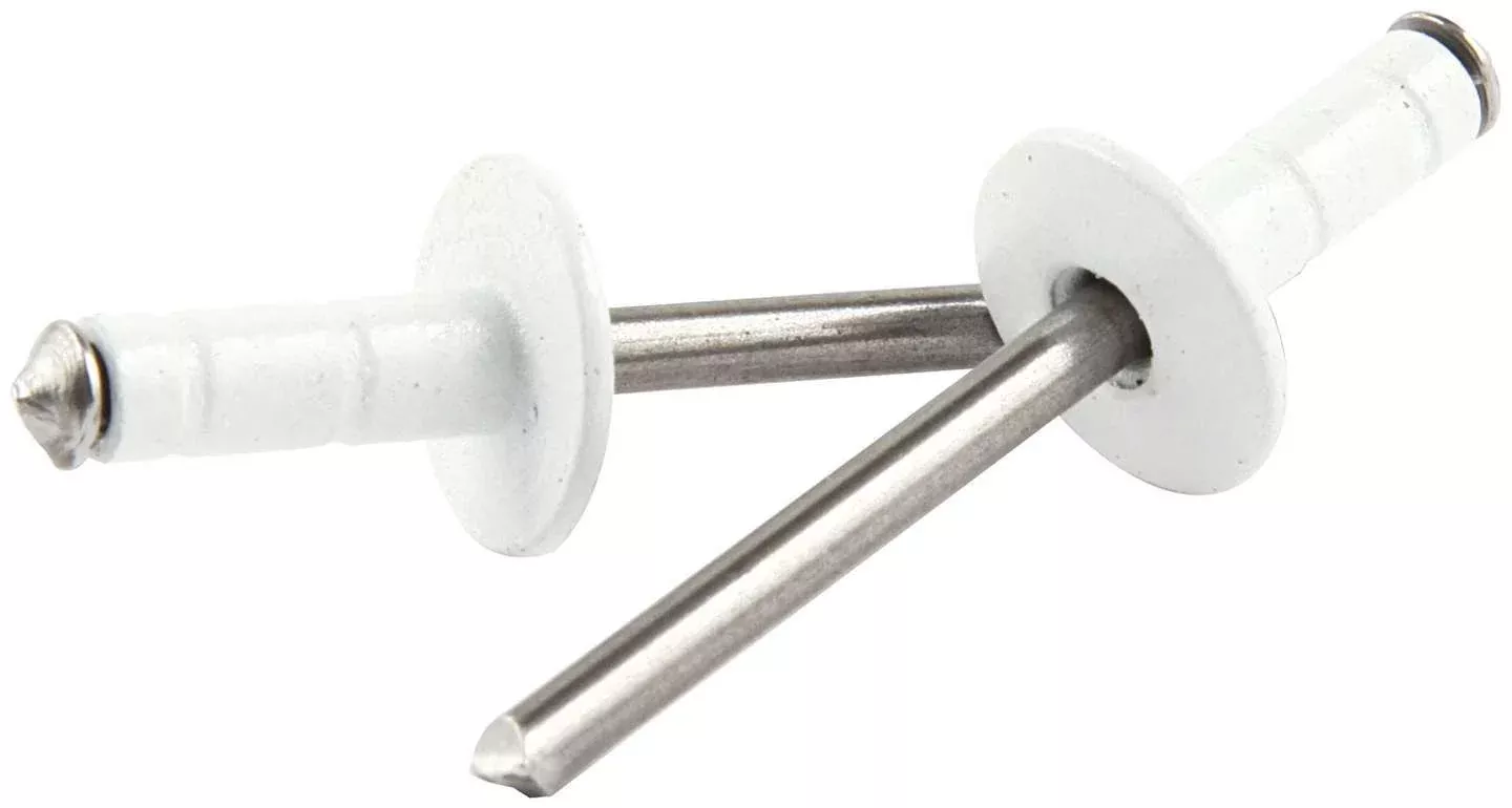 Allstar Performance - Med Hd Rivet White 250pk Multi Grip