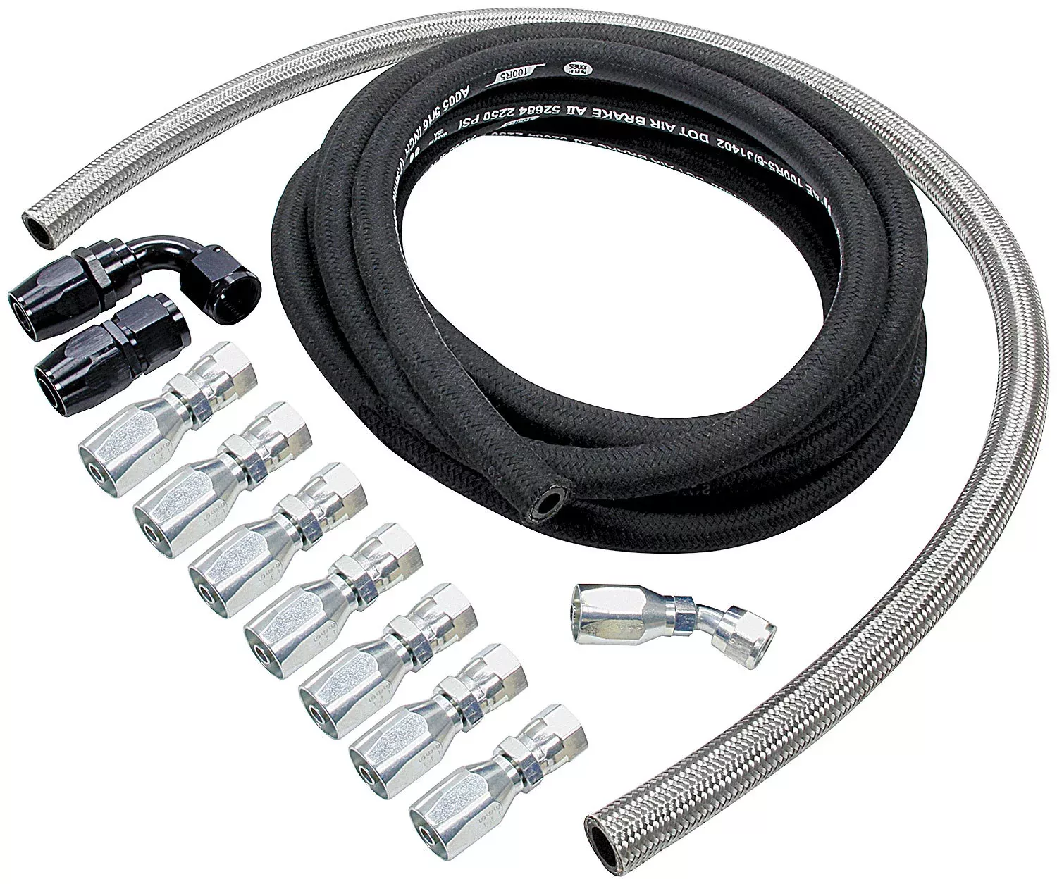 Allstar Performance - Power Steering Hose Kit Rack Front