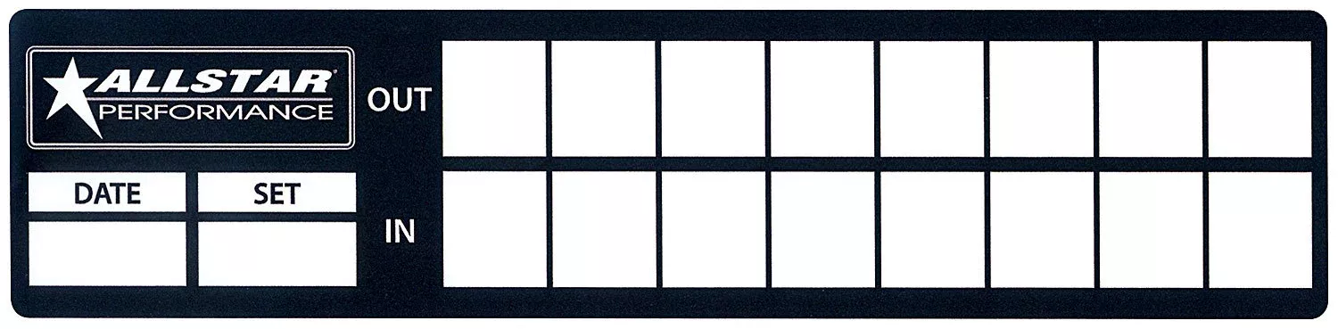 Allstar Performance - Tire Log Decals 8pk