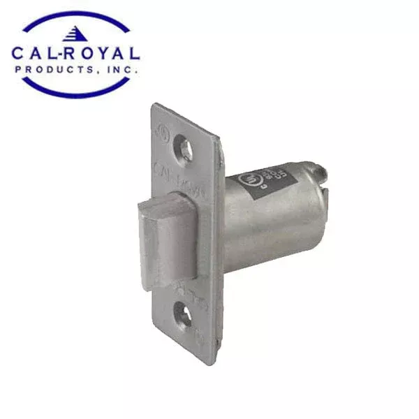 Cal-Royal - 2 3/8" - Spring Latch for Lever Lock - Passage Function - US26D - Satin Chrome
