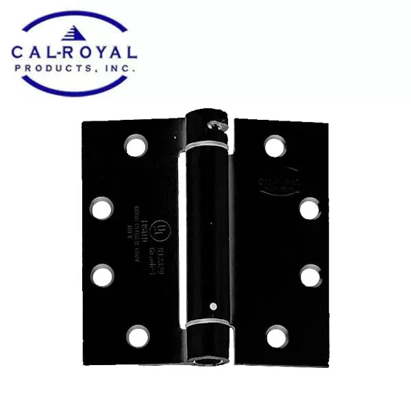 Cal-Royal - NEWSH140 - Single Spring Hinges - Flat Black