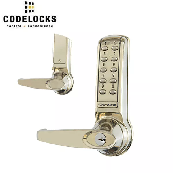 CodeLocks - CL4210 - Electronic Door Lock - Optional Backset - Electronic Tubular Latchbolt - Stainless Steel