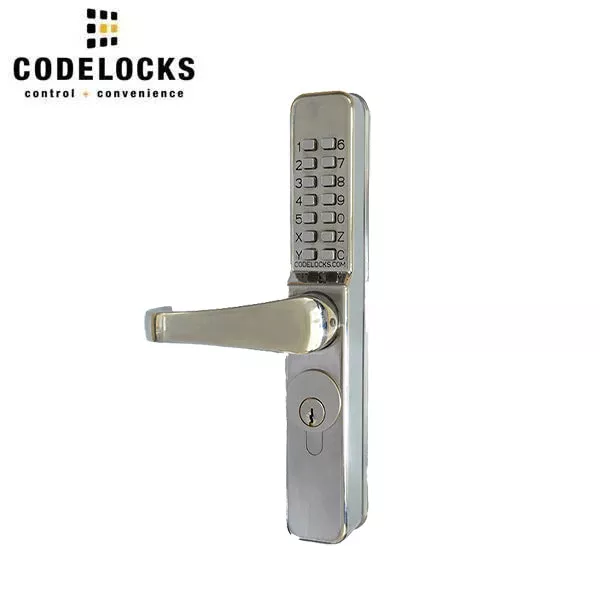 CodeLocks - CL460 - Mechanical Lock - Medium Duty - Narrow Stile Code Lock - Stainless Steel