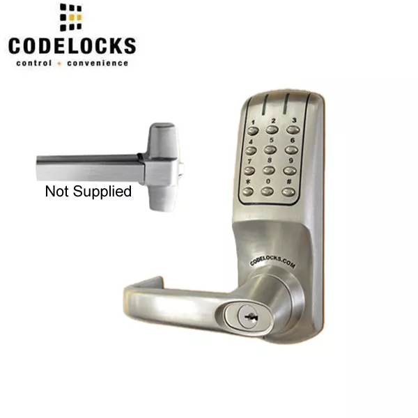 CodeLocks - CL5000 - Electronic Door Exit Trim - Heavy Duty - 2 3/4" Backset - Panic Access Kit - Optional SFIC Prep - Grade 2
