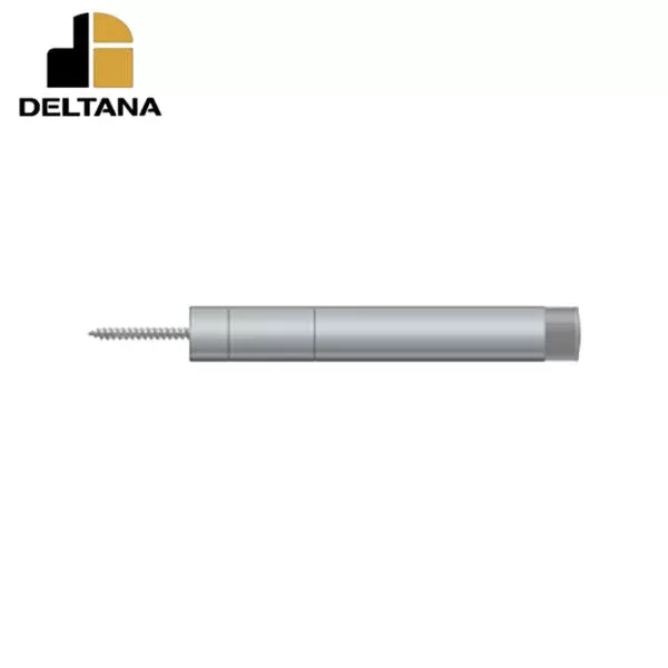 Deltana - Extension Baseboard Door Bumper - Solid Brass - Satin Chrome