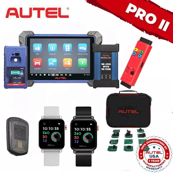 *Discontinued* Autel MaxiIM IM608 Pro II Key Programmer & Advanced Diagnostics Device Bundle -- IM608PRO II - IMKPA - G-BOX3 - APB112 - 2 X OTOFIX Programmable Smart Key Watches (Autel USA)