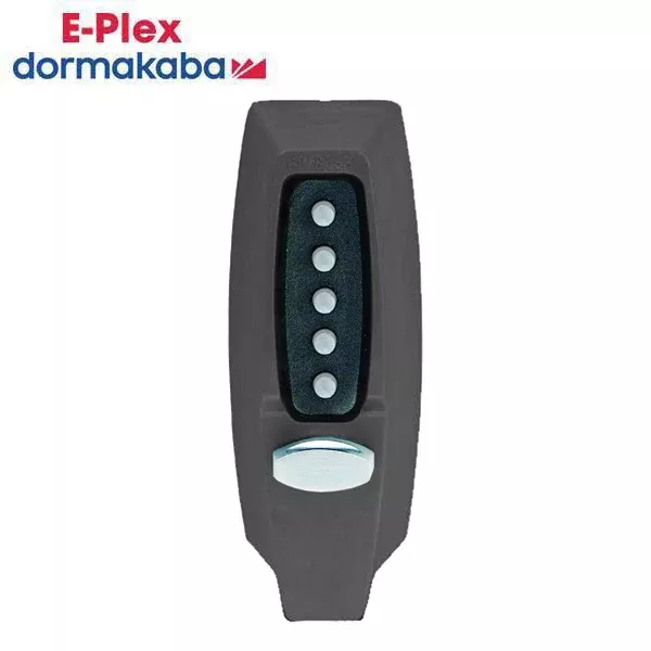 E-Plex - 7108 - Mechanical Push Button Deadbolt Keyless Lock - Thumbturn - Black