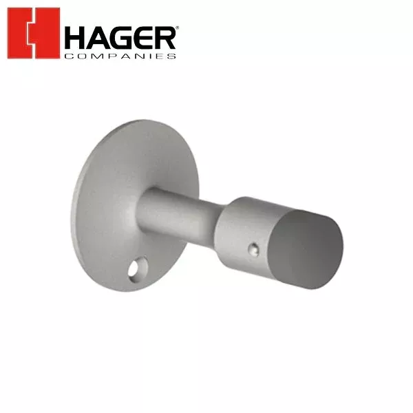 Hager - 255W - Wall Stop- Satin Chrome