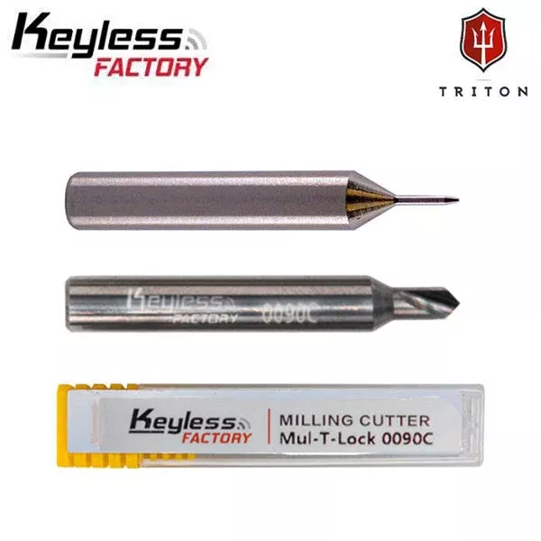 KeylessFactory - Triton - Universal High Security Cutter & Decoder Set for Dimple Keys