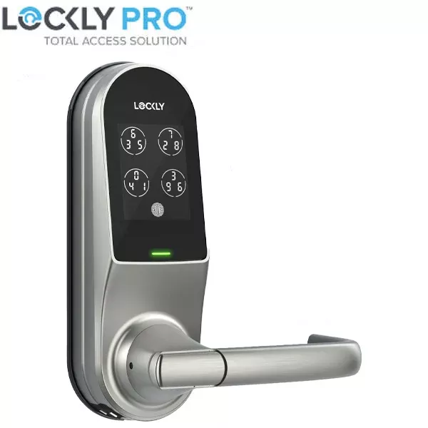 Lockly Guard- DUO 679D - Dual Locking Interconnected Smart Lock - Fingerprint Reader - Wi-Fi-Bluetooth App Controlled- Touchscreen Keypad - Key Override - Mifare RFID - Optional Finish