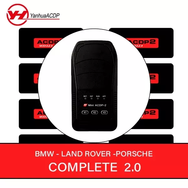 NEW - Mini ACDP2 Gen 2 -Key Programmer - Complete BMW JLR Porsche Package - Includes Modules 1, 2, 3 + Land Rover / Jaguar BCM + Porsche BCM