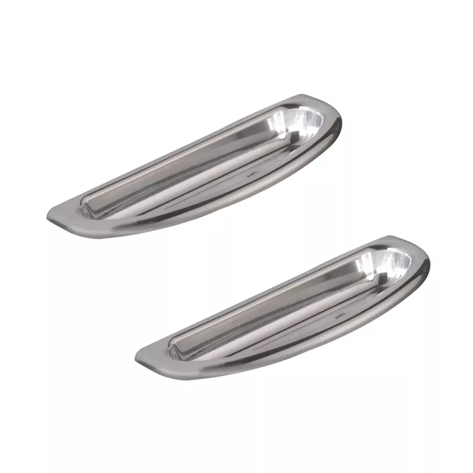 Polish Crescent Oval Arm Rest Door Pull