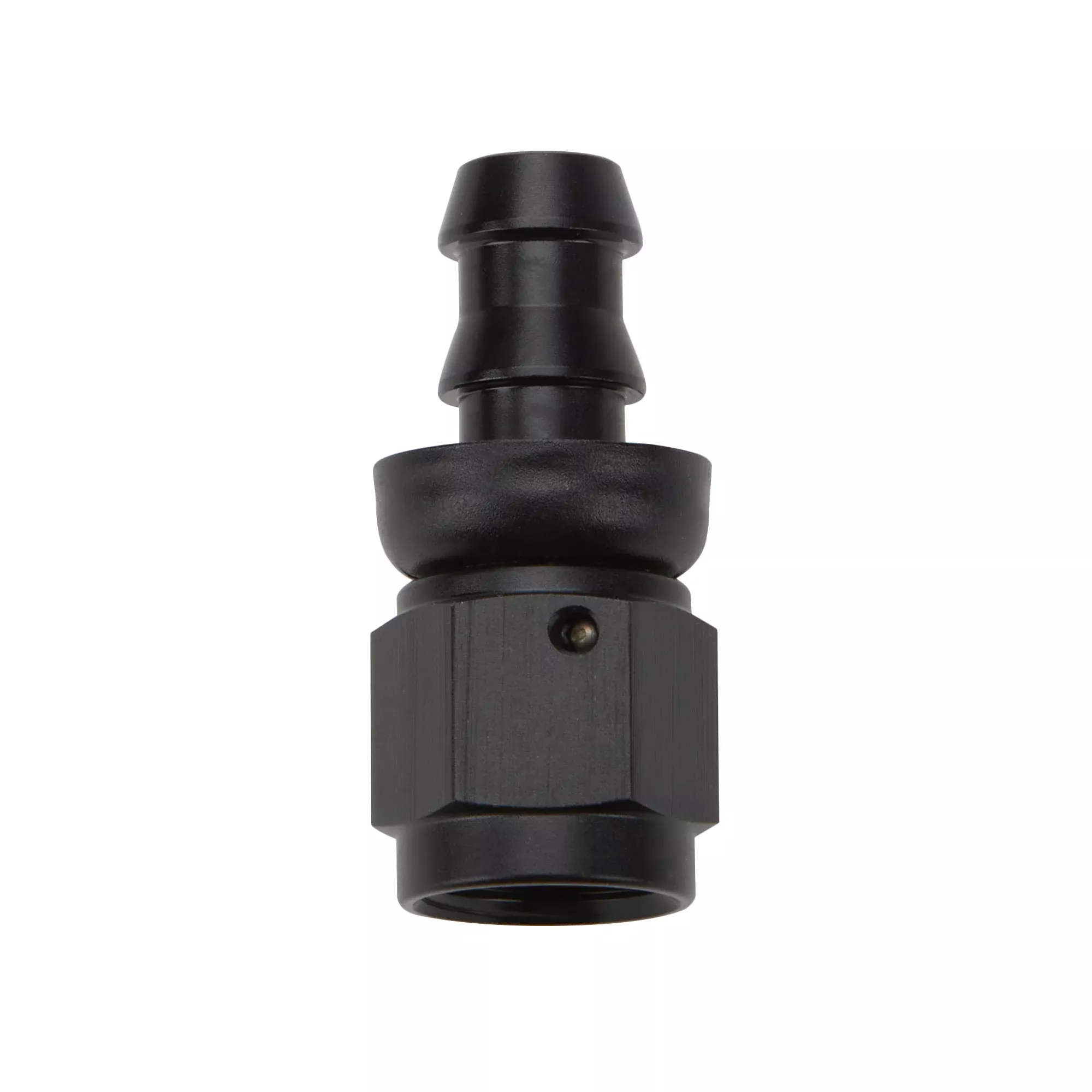 Pushlock Hose End Black Straight -10