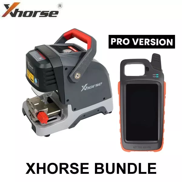 Xhorse - Complete Cut & Programming Bundle - Condor XC Dolphin XP-005 High Sec Portable Key Cutting Machine & VVDI Key Tool MAX Pro